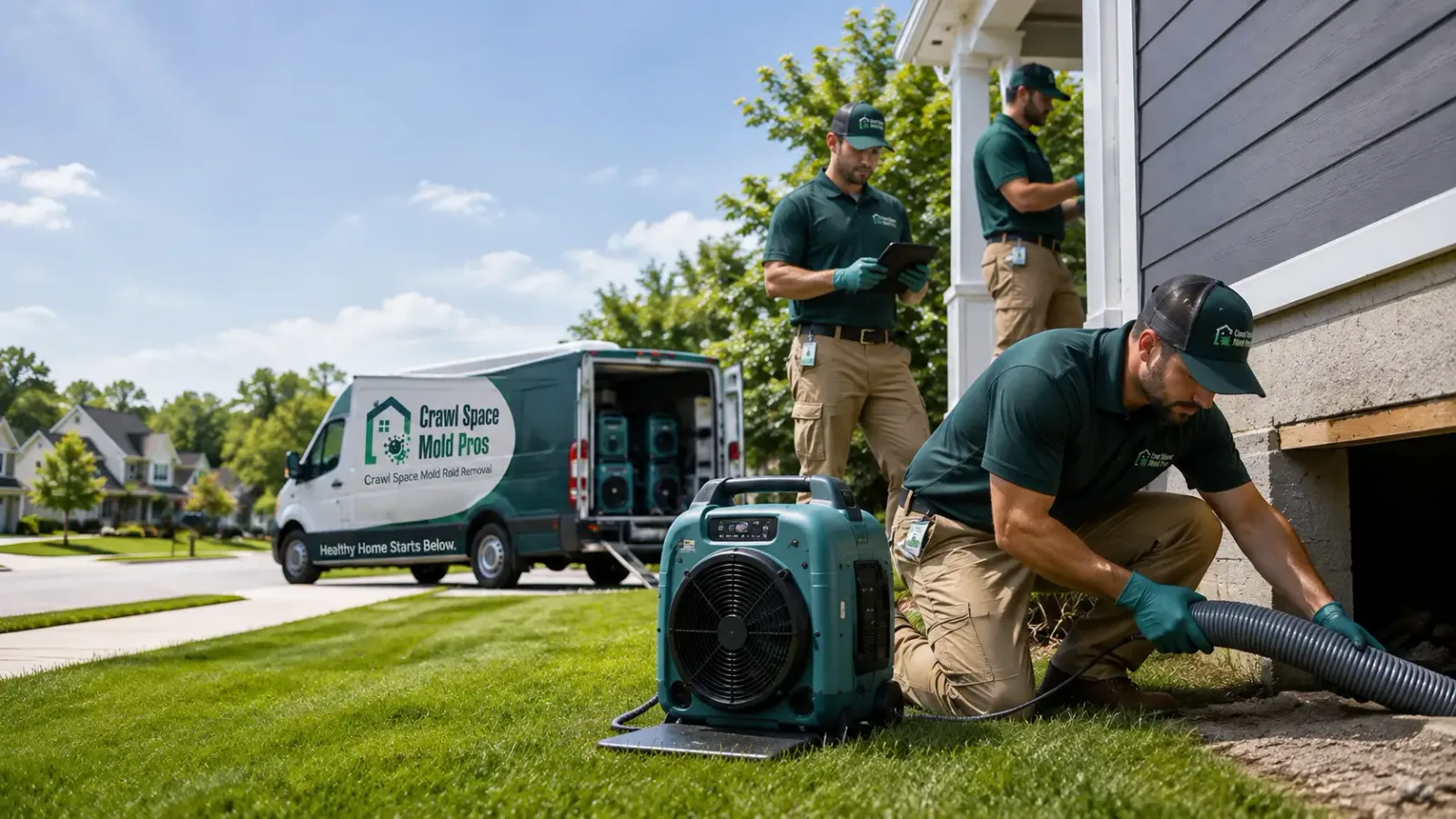 Crawl Space Mold Removal in Harris, IA
